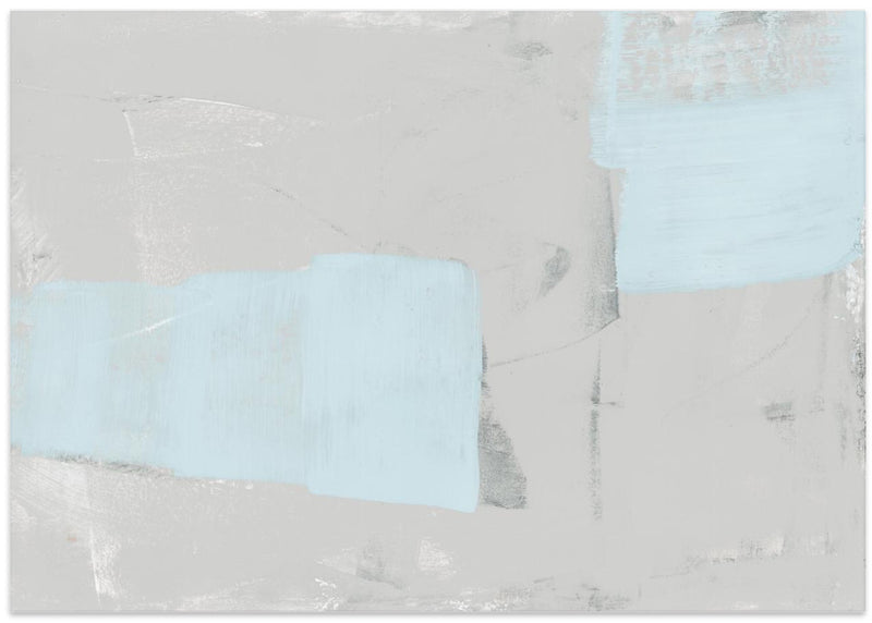 Pale Blue Grey Texture - Stretched Canvas, Poster or Fine Art Print I Heart Wall Art