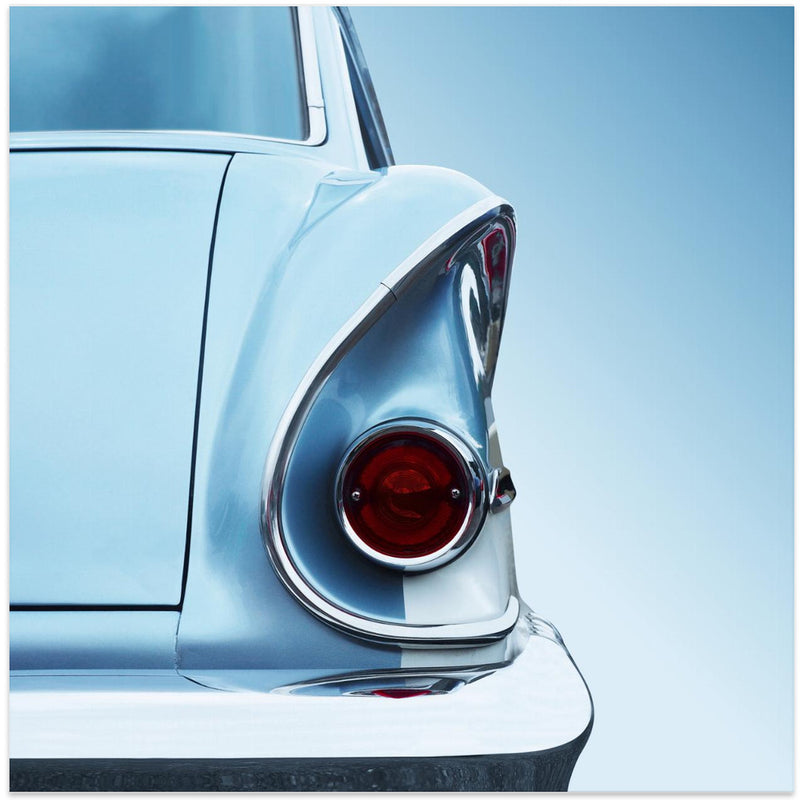 US classic car Brookwood 1958 - Square Stretched Canvas, Poster or Fine Art Print I Heart Wall Art