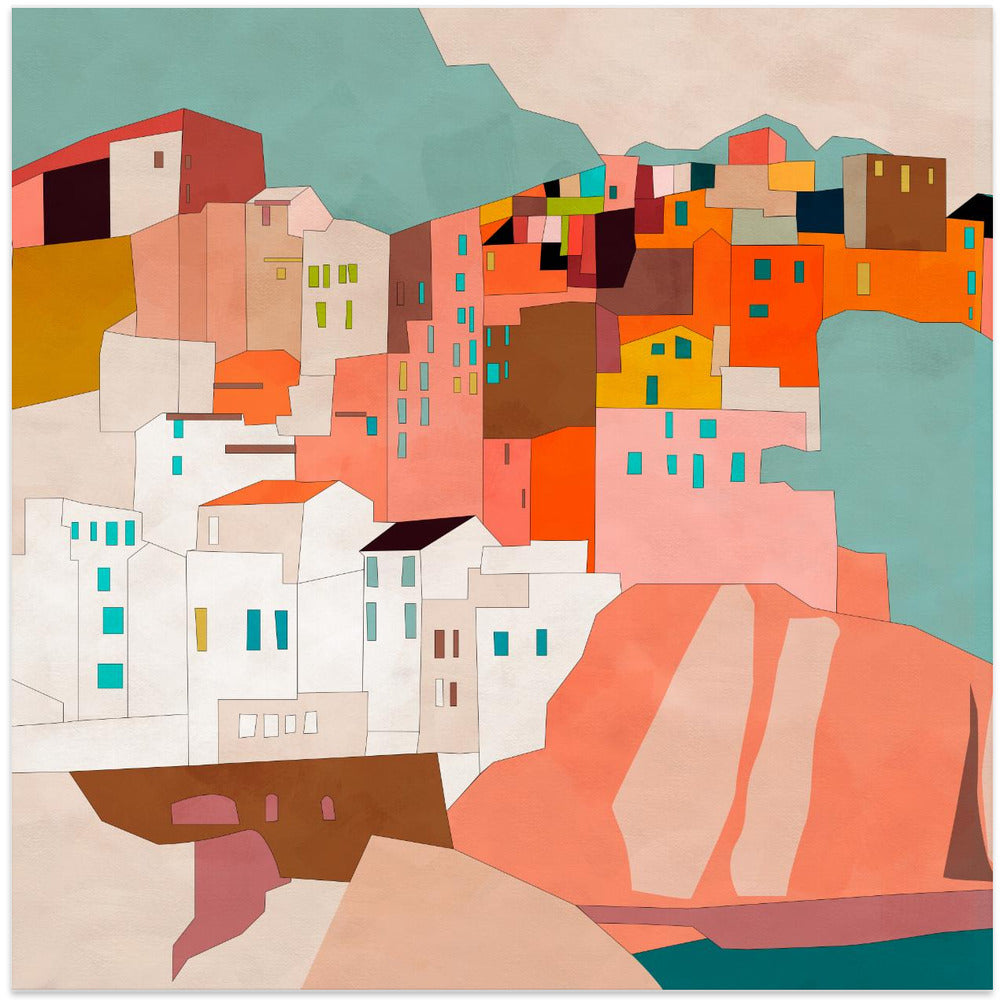 Vernazza 2 Kopie by &n - Stretched Canvas or Fine Art Print – I Heart ...