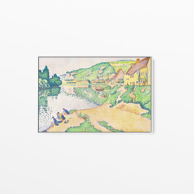 The Andelys (1895) by Paul Signac - Stretched Canvas Print or Framed Fine Art Print - Artwork I Heart Wall Art Australia 