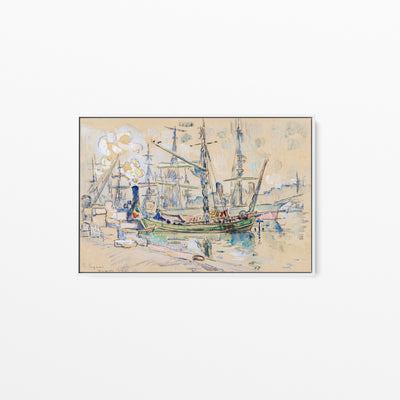 Marseille (1911) by  Paul Signac - Stretched Canvas Print or Framed Fine Art Print - Artwork I Heart Wall Art Australia 