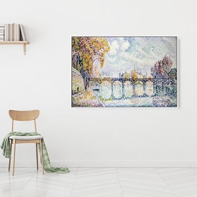 Le pont des Arts (1928) by Paul Signac- Stretched Canvas Print or Framed Fine Art Print I Heart Wall Art Australia 