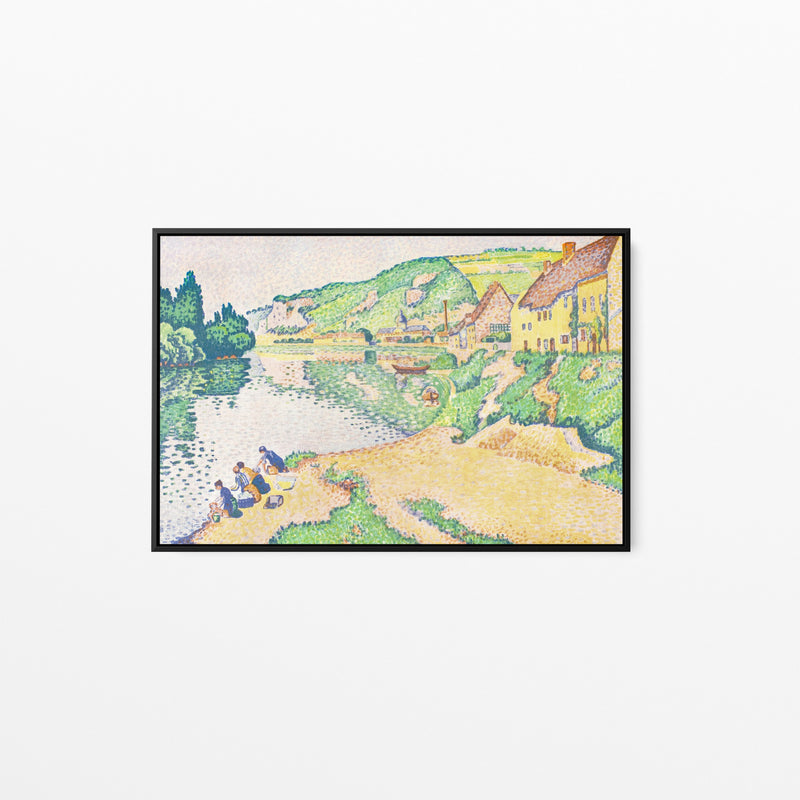 The Andelys (1895) by Paul Signac - Stretched Canvas Print or Framed Fine Art Print - Artwork I Heart Wall Art Australia 