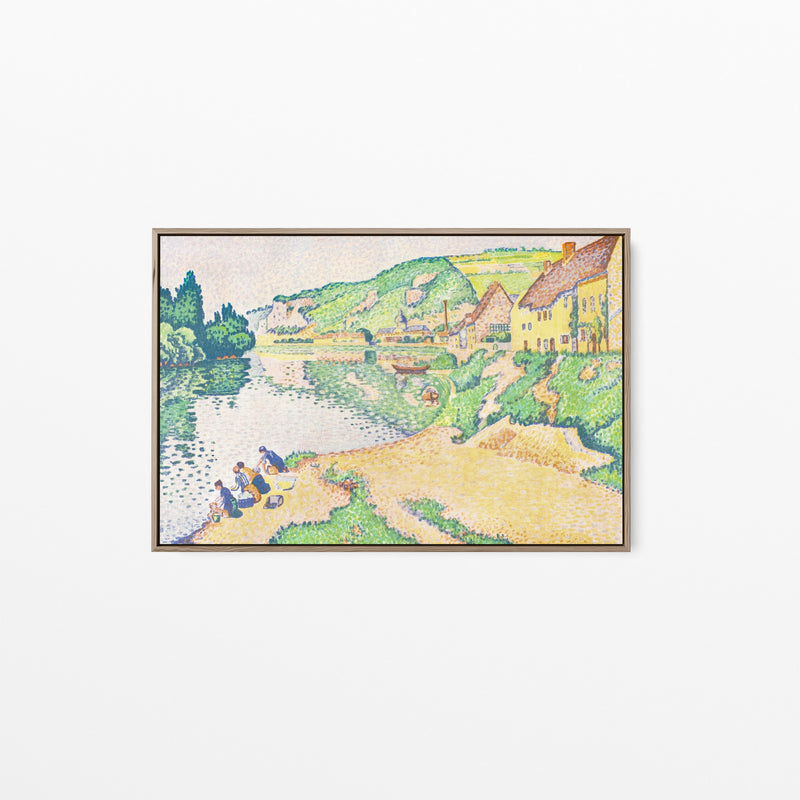 The Andelys (1895) by Paul Signac - Stretched Canvas Print or Framed Fine Art Print - Artwork I Heart Wall Art Australia 