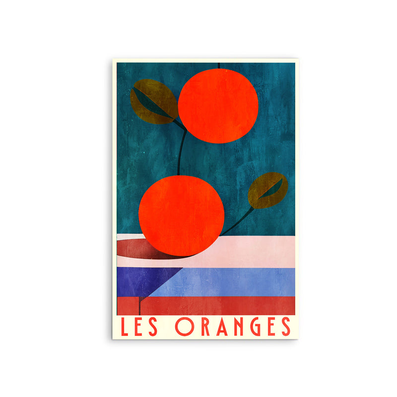 Les Oranges by Bo Anderson - Stretched Canvas Print or Framed Fine Art Print - Artwork I Heart Wall Art Australia 