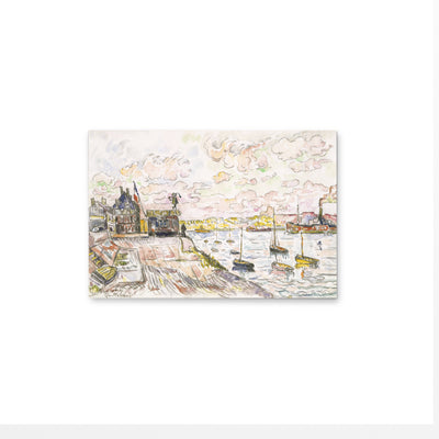 Quilleboeuf (ca.1928) by Paul Signac - Stretched Canvas Print or Framed Fine Art Print - Artwork I Heart Wall Art Australia 