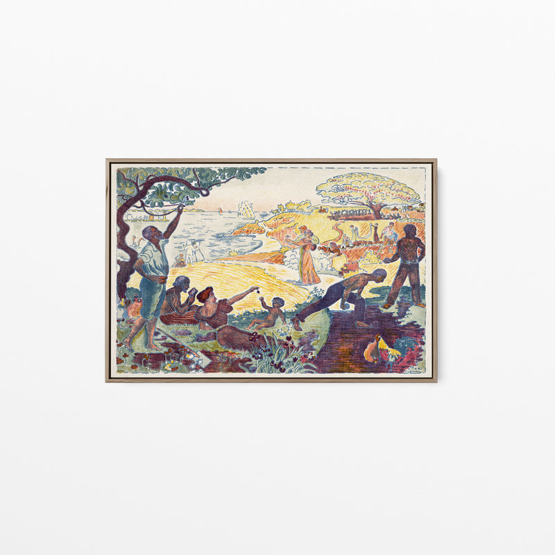 Harmonious Times by Paul Signac- Stretched Canvas Print or Framed Fine Art Print - Artwork I Heart Wall Art Australia 