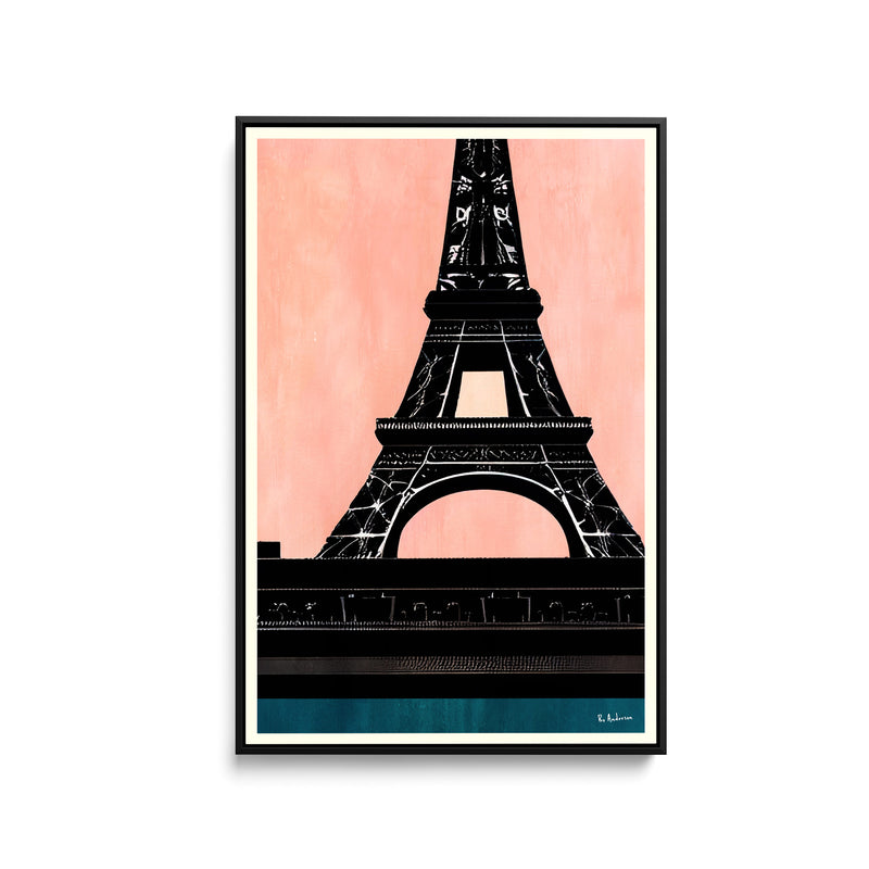 Bon Nuit, Paris by Bo Anderson - Stretched Canvas Print or Framed Fine Art Print - Artwork I Heart Wall Art Australia 