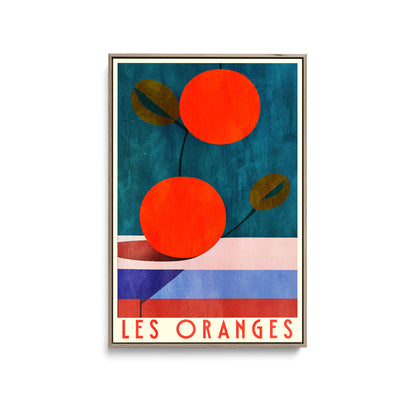 Les Oranges by Bo Anderson - Stretched Canvas Print or Framed Fine Art Print - Artwork I Heart Wall Art Australia 