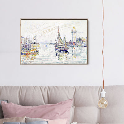 View of Les Sables d'Olonne by Paul Signac- Stretched Canvas Print or Framed Fine Art Print - Artwork I Heart Wall Art Australia 