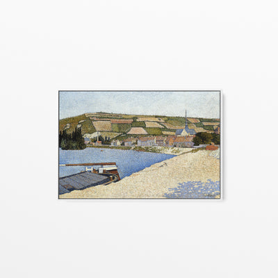 Les Andelys, Côte d’Aval by Paul Signac- Stretched Canvas Print or Framed Fine Art Print - Artwork I Heart Wall Art Australia 