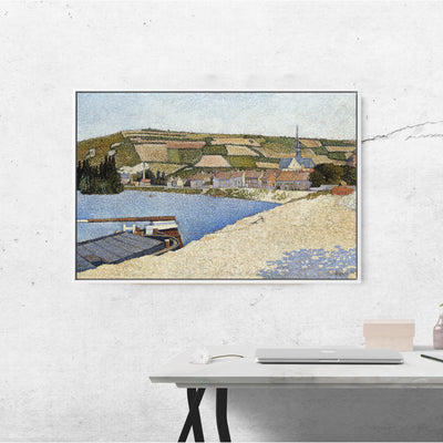 Les Andelys, Côte d’Aval by Paul Signac- Stretched Canvas Print or Framed Fine Art Print - Artwork I Heart Wall Art Australia 