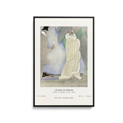 L'étoile du berger, Manteau de fourrure, de Max-A. Leroy (1924)  by Charles Martin - Stretched Canvas Print or Framed Fine Art Print - Artwork I Heart Wall Art Australia 