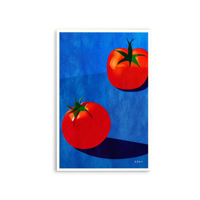 Deux Tomates by Bo Anderson - Stretched Canvas Print or Framed Fine Art Print - Artwork I Heart Wall Art Australia 