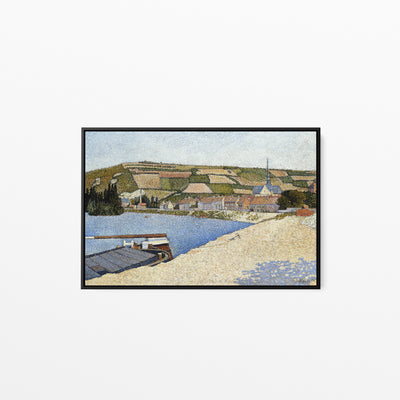 Les Andelys, Côte d’Aval by Paul Signac- Stretched Canvas Print or Framed Fine Art Print - Artwork I Heart Wall Art Australia 