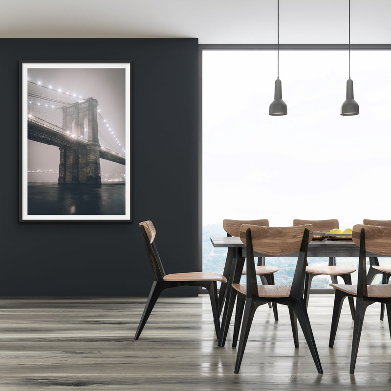 Brooklyn Bridge Black And White Photographic Art Print I Heart Wall Art Australia 