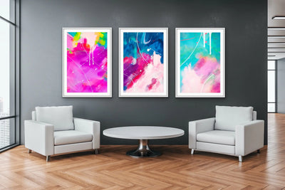 Colour Pops - Colourful Abstract Artwork Collection I Heart Wall Art Australia 