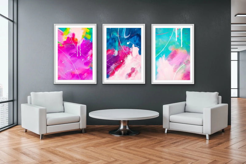 Colour Pops - Colourful Abstract Artwork Collection I Heart Wall Art Australia 