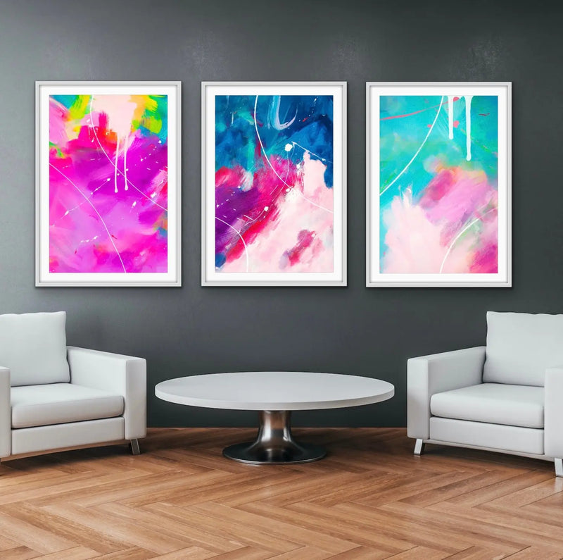 Colour Pops - Colourful Abstract Artwork Collection I Heart Wall Art Australia 