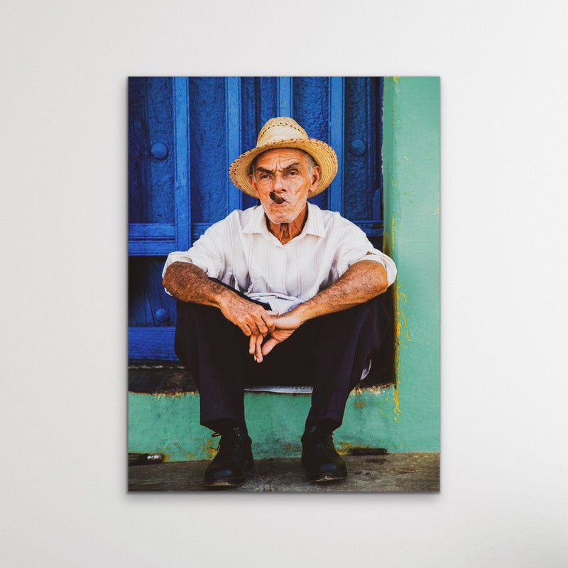 Cuban Man - Man Smoking Cigar Photographic Print - I Heart Wall Art