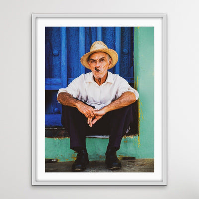 Cuban Man - Man Smoking Cigar Photographic Print - I Heart Wall Art