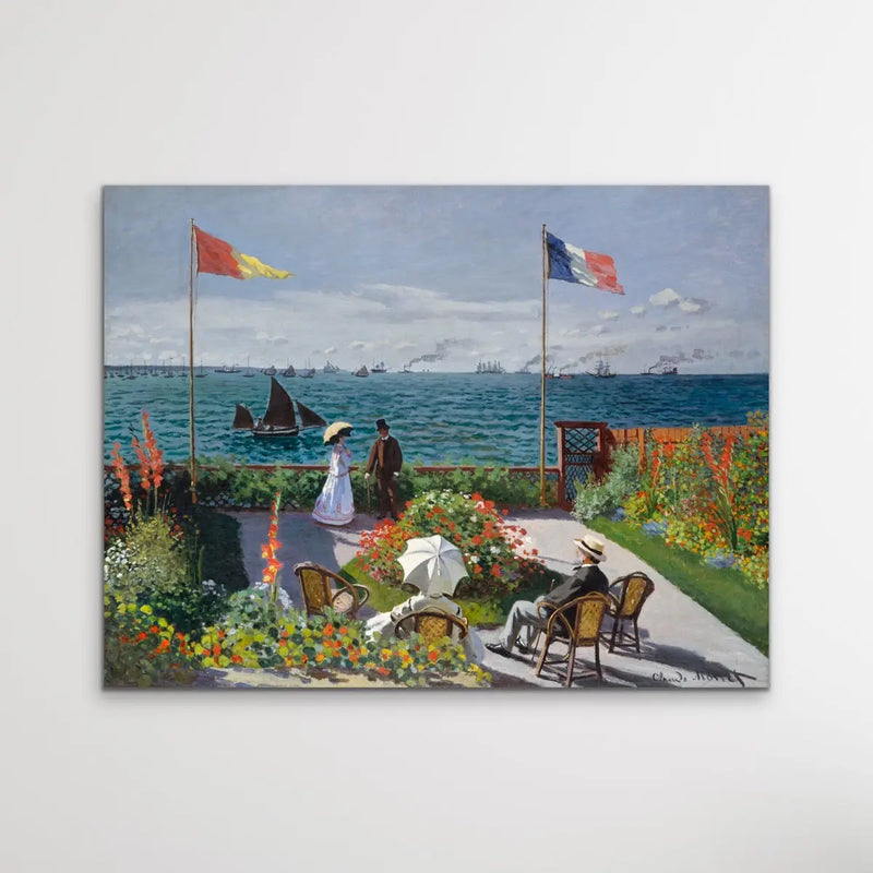 Garden at Sainte-Adresse by Claude Monet I Heart Wall Art Australia 