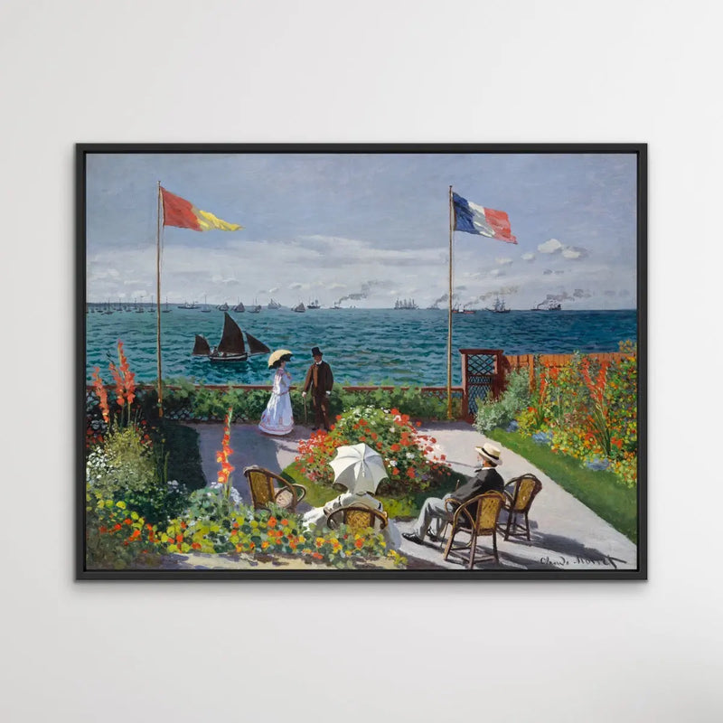 Garden at Sainte-Adresse by Claude Monet I Heart Wall Art Australia 