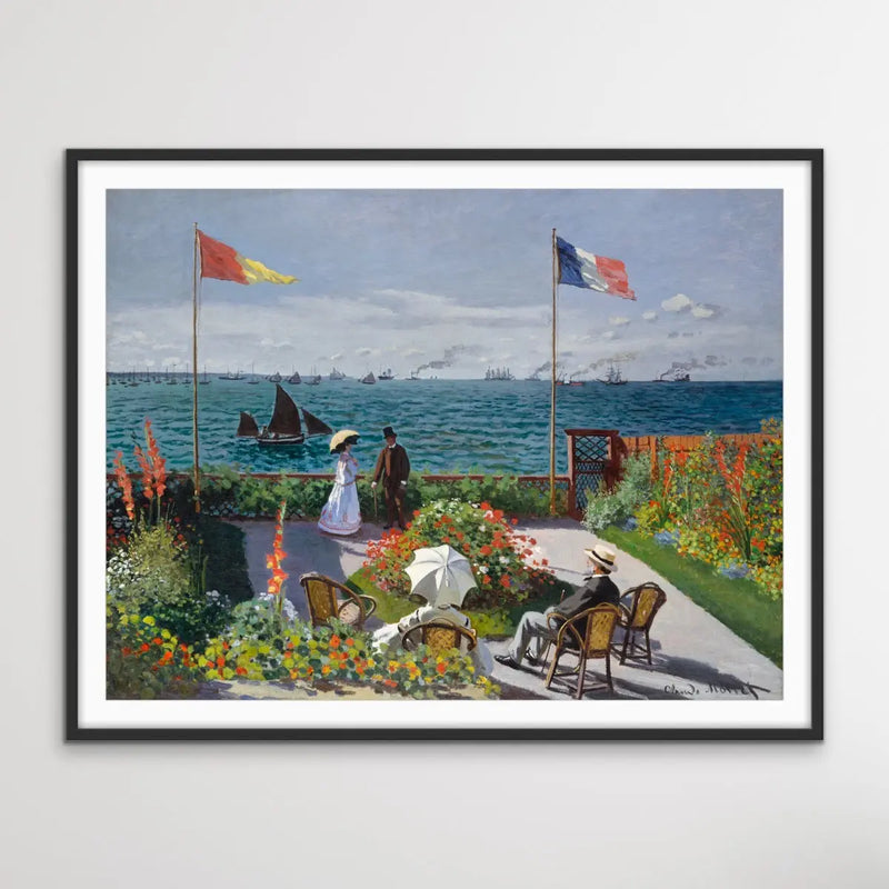 Garden at Sainte-Adresse by Claude Monet I Heart Wall Art Australia 