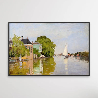 Houses on the Achterzaan (1871) by Claude Monet I Heart Wall Art Australia 