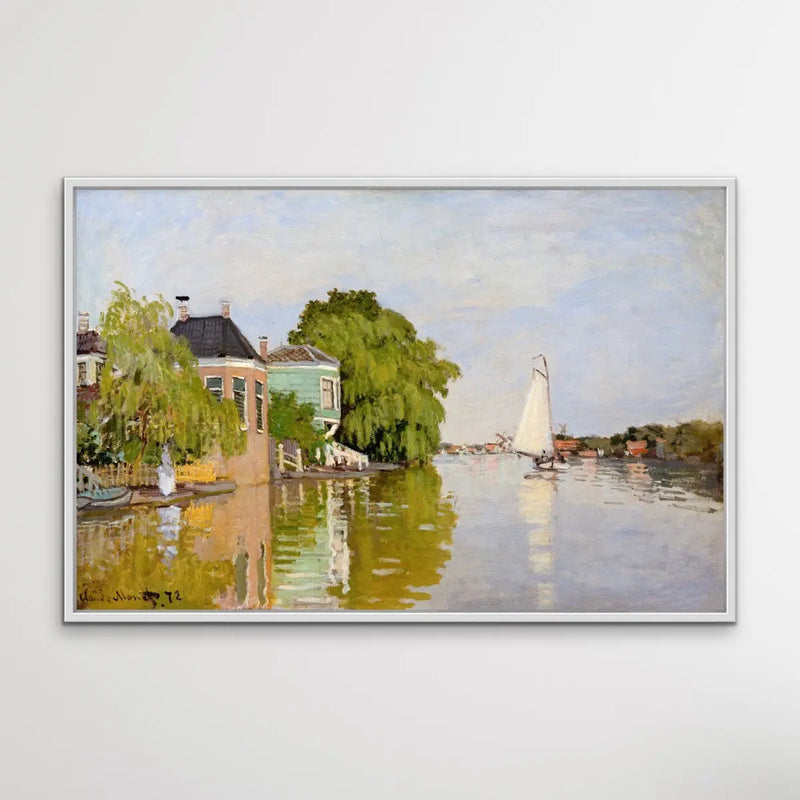 Houses on the Achterzaan (1871) by Claude Monet I Heart Wall Art Australia 