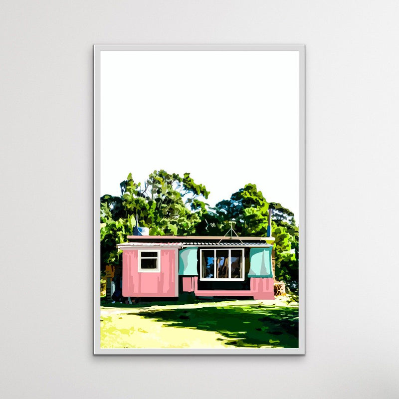 Tasmanian Shack - Coastal Tasmanian Beach House Print by Edie Fogarty - I Heart Wall Art