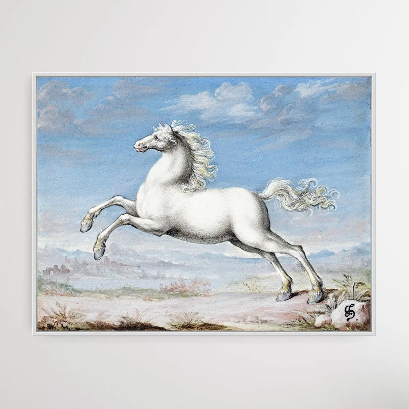 White Horse (1552–1601) by Joris Hoefnagel - I Heart Wall Art