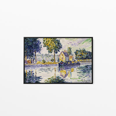 View of the Seine, Samois (1906) by Paul Signac- Stretched Canvas Print or Framed Fine Art Print I Heart Wall Art Australia 