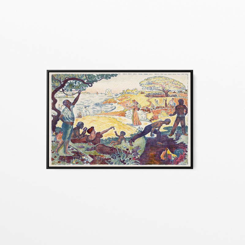 Harmonious Times by Paul Signac- Stretched Canvas Print or Framed Fine Art Print - Artwork I Heart Wall Art Australia 