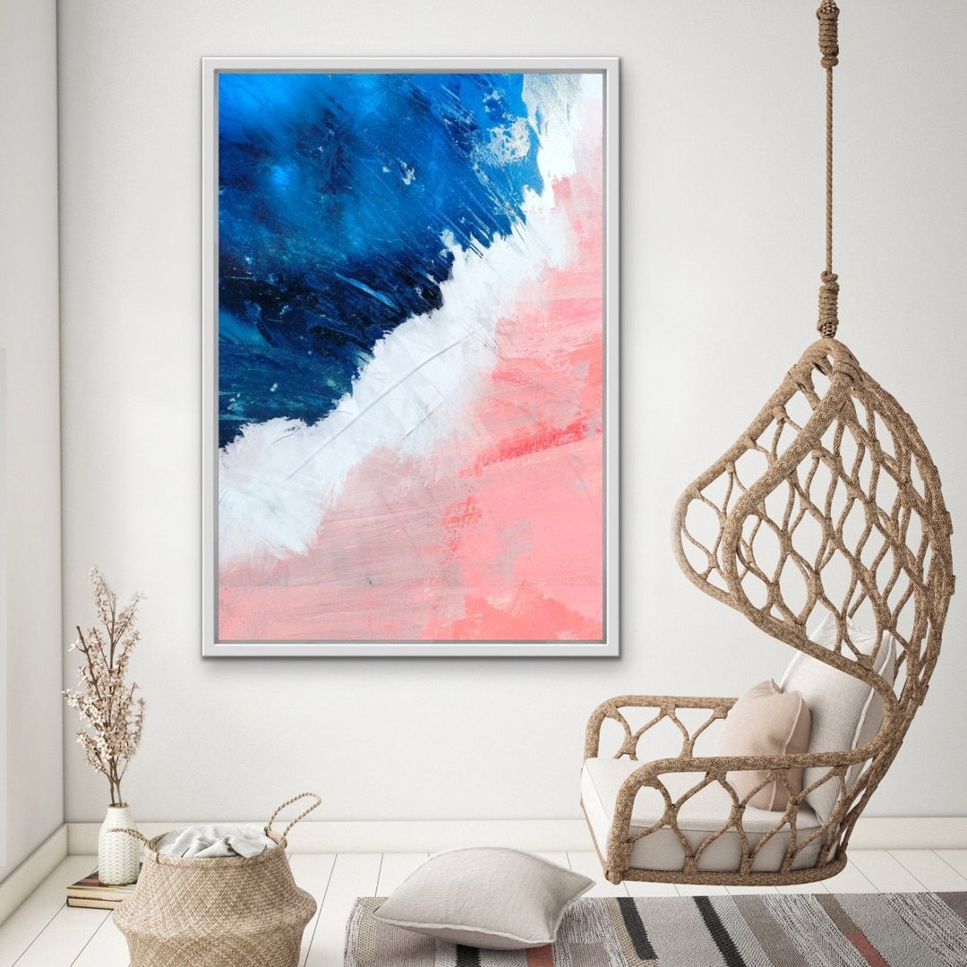 Digital Art Print from Original painting Night sea Rainbow color Large Wall Art Unique Gift Two View Living fashion room decor Open Space Modern Art