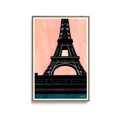 Bon Nuit, Paris by Bo Anderson - Stretched Canvas Print or Framed Fine Art Print - Artwork I Heart Wall Art Australia 