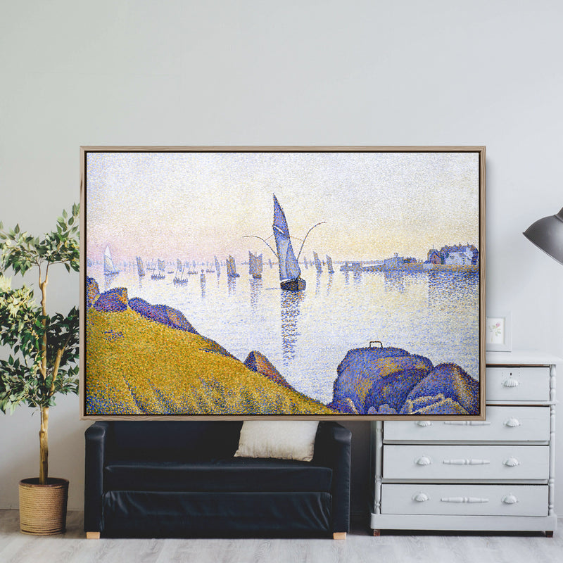 Evening Calm, Concarneau, Opus 220 by Paul Signac- Stretched Canvas Print or Framed Fine Art Print I Heart Wall Art Australia 