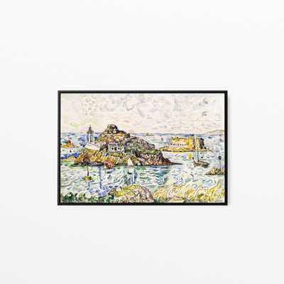 Morlaix, Entrance of the River by Paul Signac- Stretched Canvas Print or Framed Fine Art Print - Artwork I Heart Wall Art Australia 