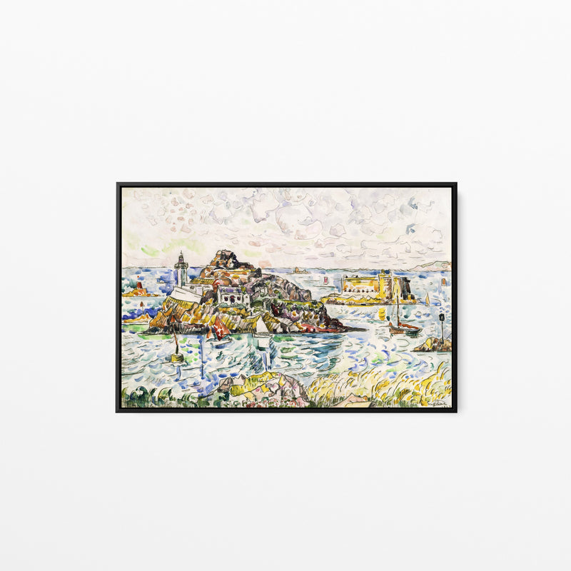 Morlaix, Entrance of the River by Paul Signac- Stretched Canvas Print or Framed Fine Art Print - Artwork I Heart Wall Art Australia 