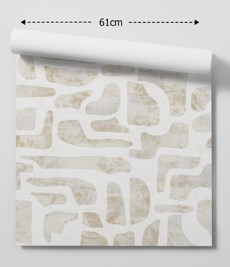 Natural Stone  -  Neutral Toned Peel and Stick Removable Wallpaper I Heart Wall Art Australia 