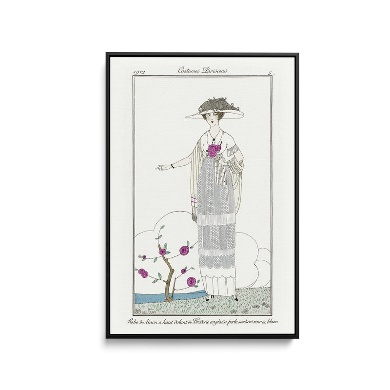 Robe en linon (1912) by Charles Martin- Stretched Canvas Print or Framed Fine Art Print I Heart Wall Art Australia 